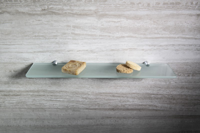 X-ROUND držáky skleněné poličky 8mm, chrom XR008