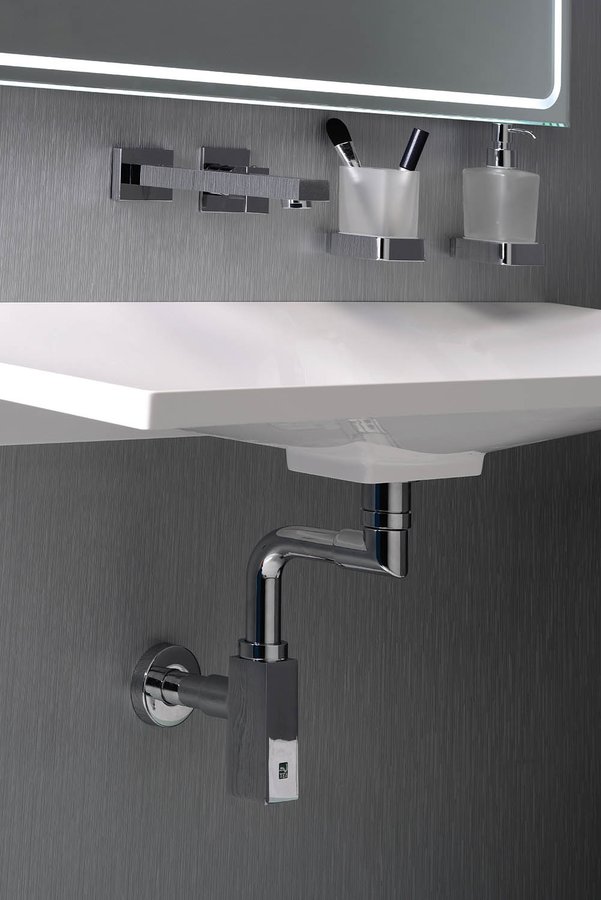 QUASAR umyvadlový sifon šetřící místo, 5/4