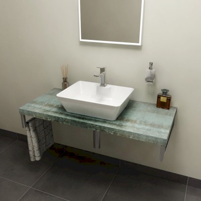 AVICE deska pod umyvadlo 100x50cm, tl.5cm, aquamarine AV106