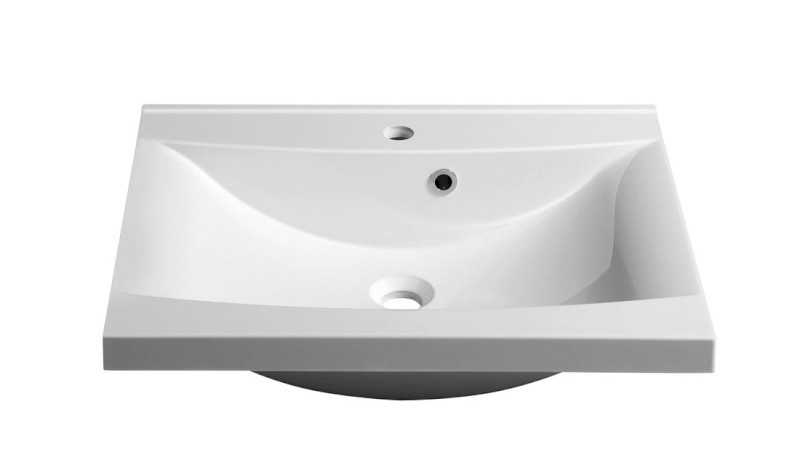 LUCIOLA umyvadlo, litý mramor, 60x48cm, bílá 50062