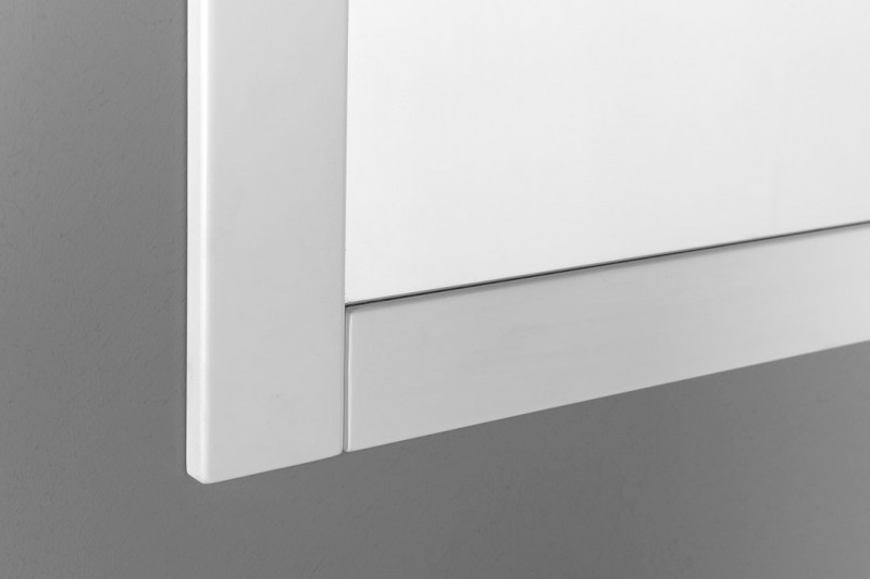 FAVOLO zrcadlo v rámu 70x90cm, bílá mat FV090