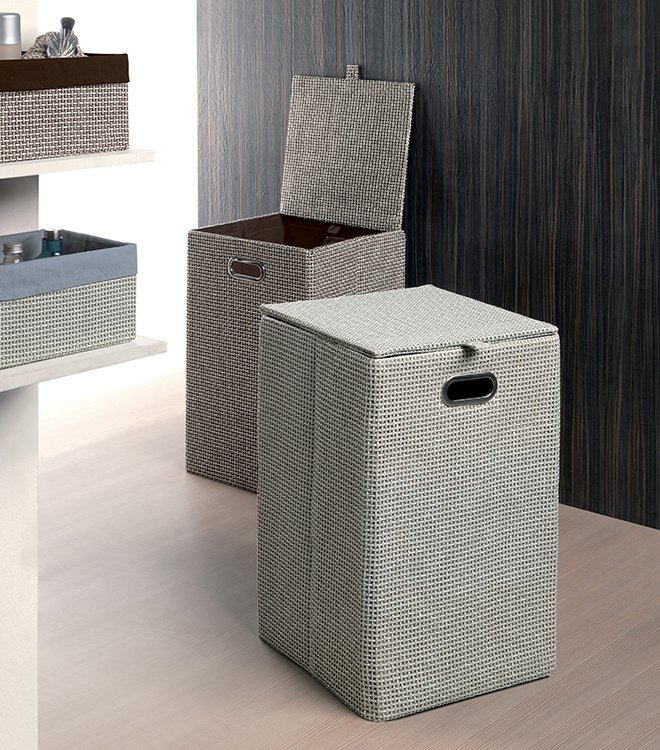 Koš na prádlo 35x58x35cm, hnědá LA3829