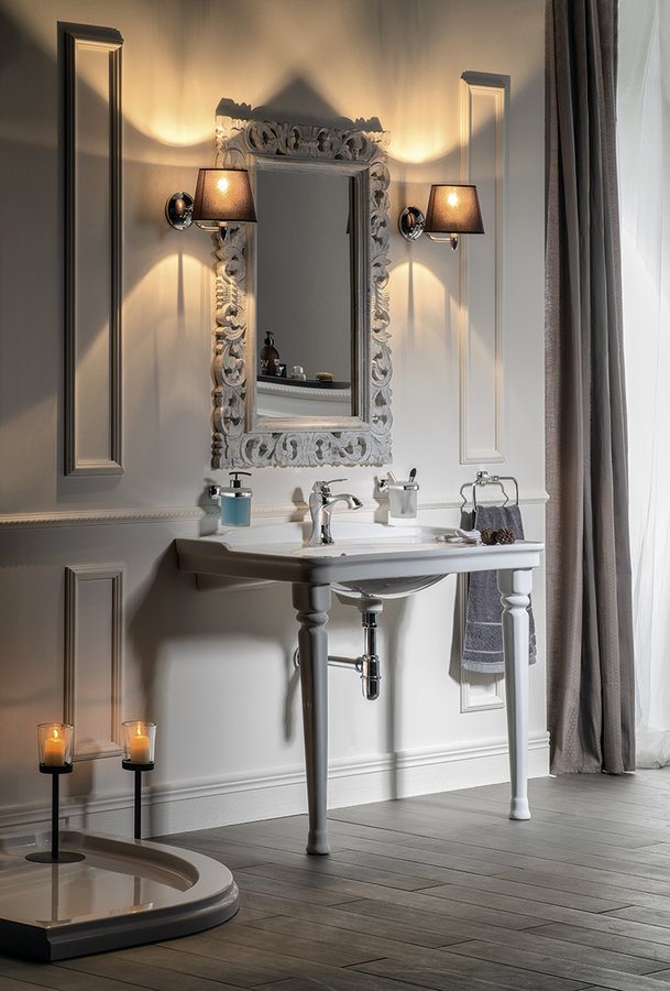 ANTIK keramické umyvadlo 100x50cm, bílá AN100