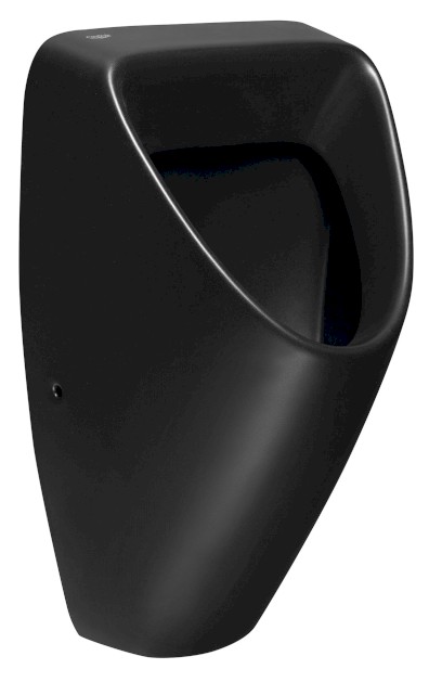 SCHWARN BLACK keramický urinál, zadní přívod, zadní odpad, černá mat 201.701.6
