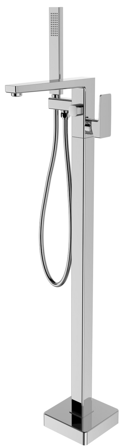 TURSI vanová baterie s připojením do podlahy, chrom TI021