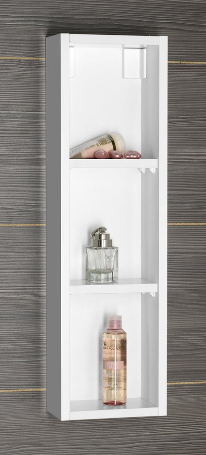 ZOJA policová skříňka k zrcadlu Korin, 20x70x12cm, bílá 45463