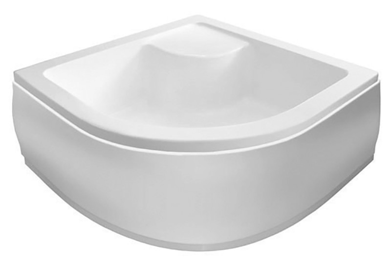 Sprchová vanička akrylátová, čtvrtkruh 80x80x28cm, včetně nožiček, R550 C83
