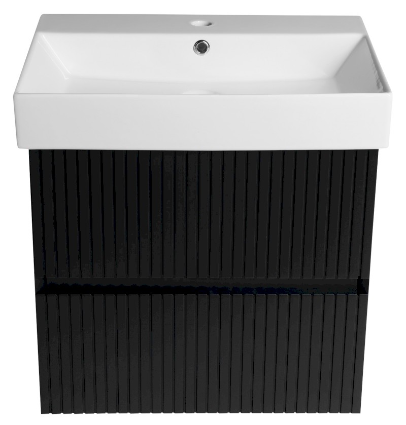 FILENA umyvadlová skříňka 57x51,5x43cm, černá mat strip FID1260BS