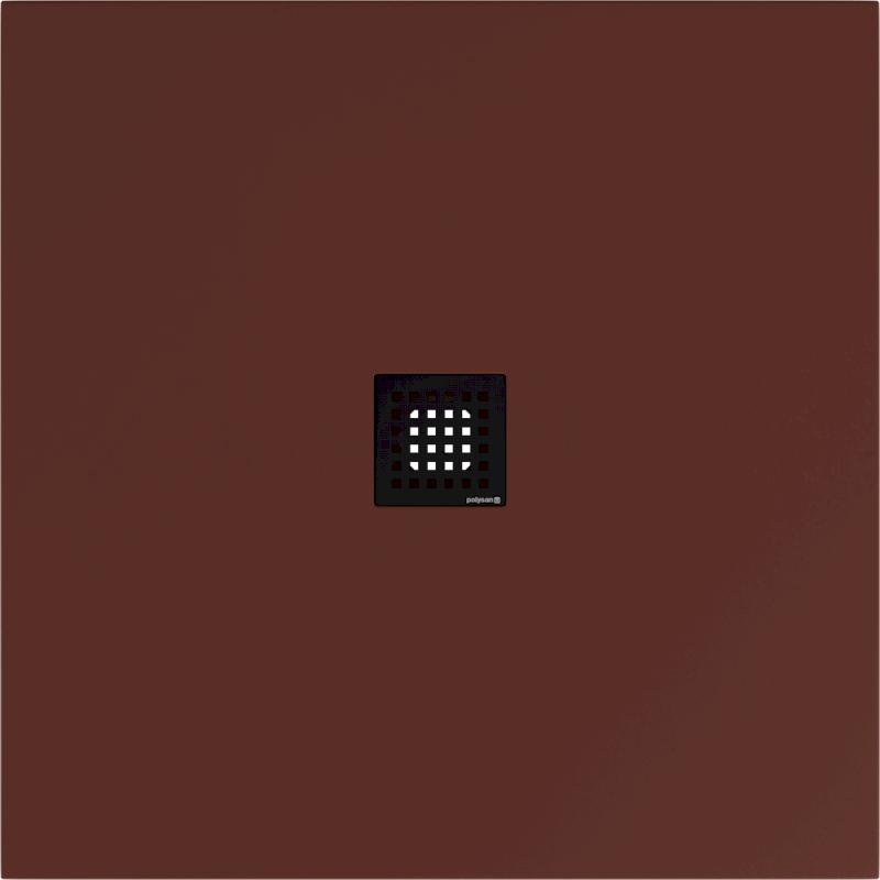 FLEXIA vanička z litého mramoru s možností úpravy rozměru, 100x100cm, hnědá mat 71552.71