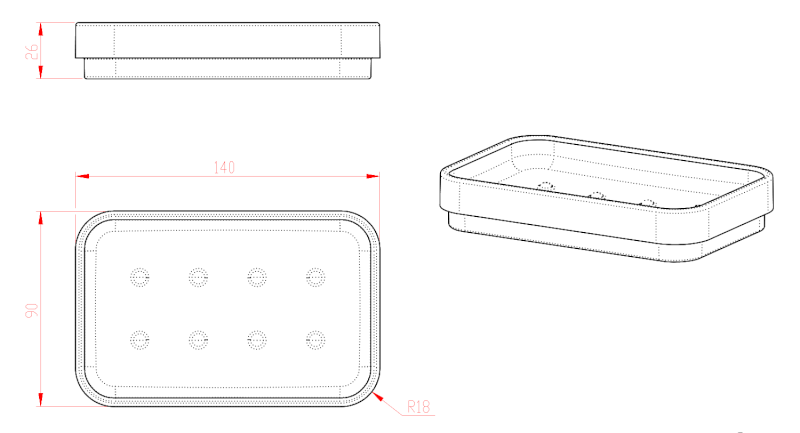 SEVENTY mýdlenka na postavení, bílá 631122
