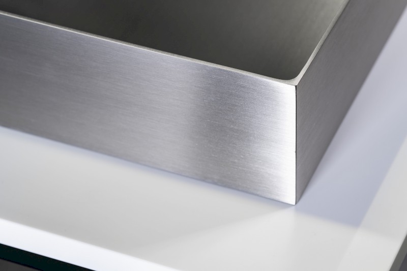 AURUM nerezové nástěnné umyvadlo, 55x42cm, včetně výpusti, nerez mat AU402