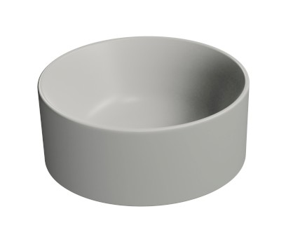 KUBE X keramické umývátko na desku, průměr 32cm, cenere mat 943517