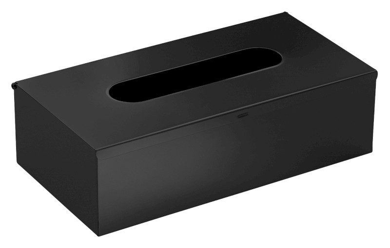 Zásobník na papírové kapesníky závěsný, 250x75x130 mm, černá mat 230814