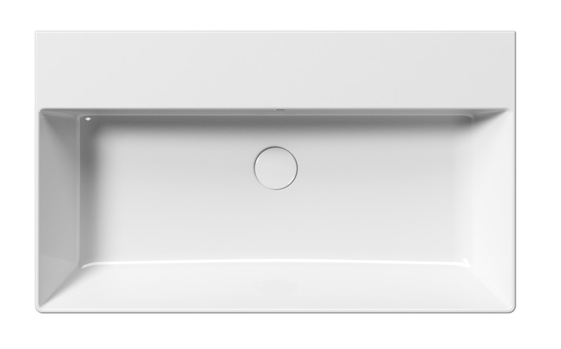 KUBE X keramické umyvadlo 80x47cm, bez otvoru, bílá ExtraGlaze 9422011