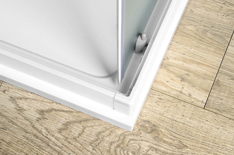 ALAIN čtvercová sprchová zástěna 700x700 mm, sklo BRICK BTQ700