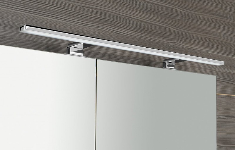 MIRRÓ galerka s LED osvětlením, 90x70x16cm, bílá MC090-0030