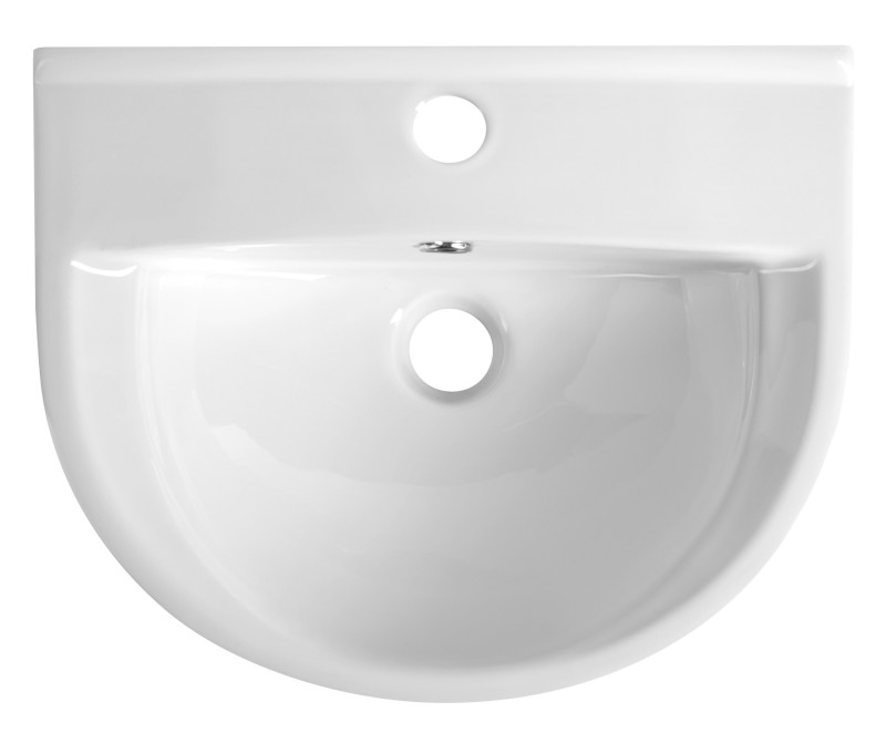 SPIRAL keramické umyvadlo 43x35cm, bílá 201.081.0