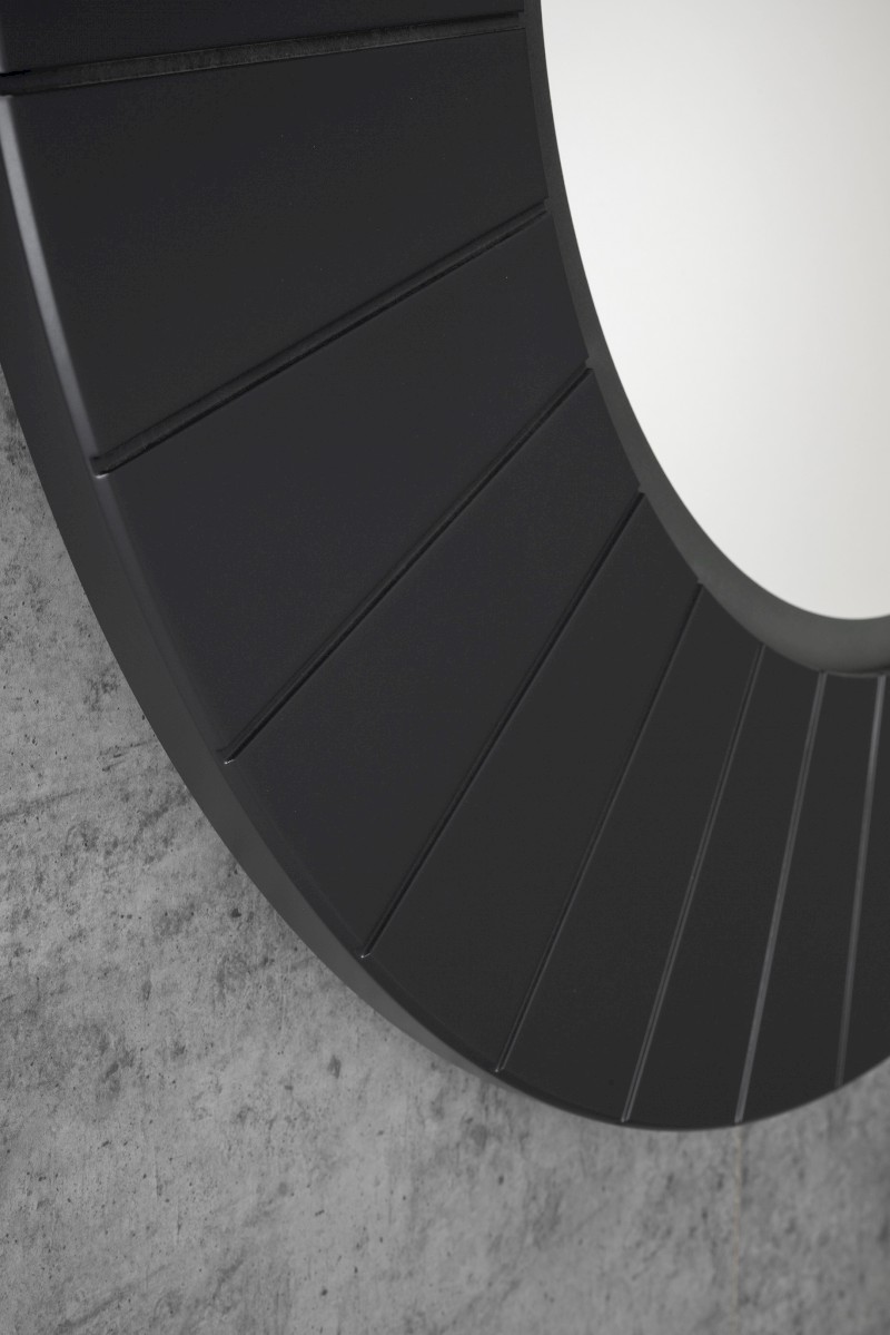 LUMIRO STRIP kulaté zrcadlo s LED osvětlením v rámu ø 90cm, carina LR950-4141S