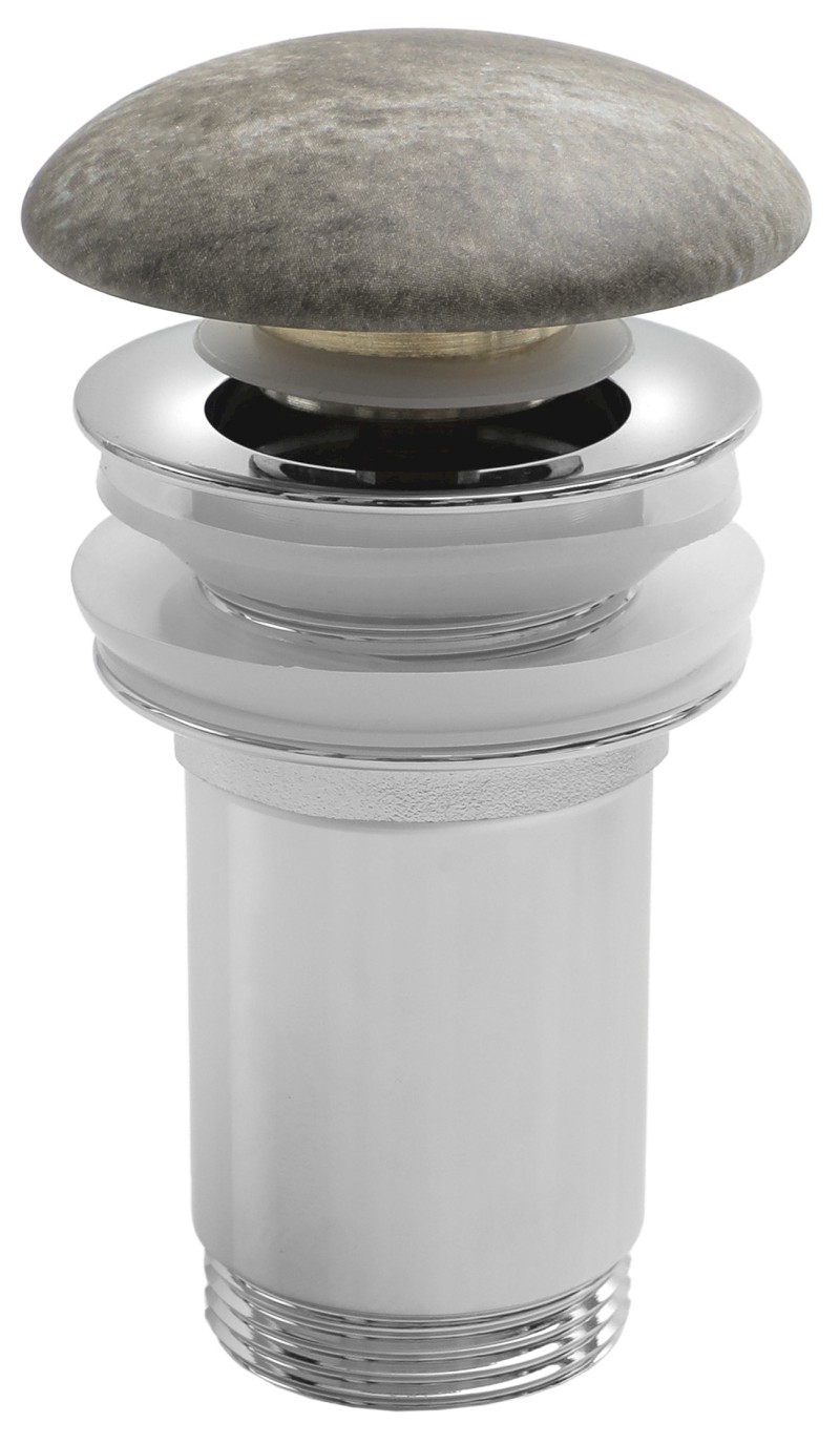Umyvadlová výpust 5/4“, click-clack, keramická zátka, 10-50mm, breccia mramor AR900BM