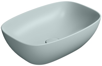 NUBES keramické umyvadlo na desku 50x35cm, ghiaccio mat 978415