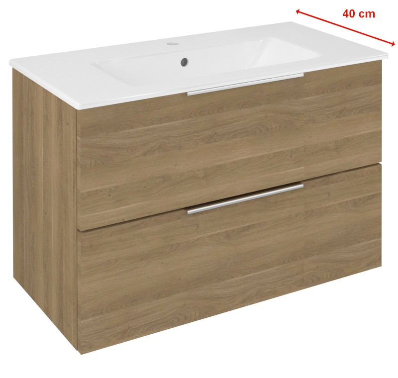 CIRASA umyvadlová skříňka 78x54x39cm, dub cuneo CR792-2525