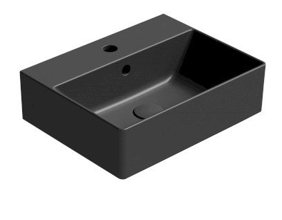 KUBE X keramické umyvadlo 45x35cm, černá mat 9485126