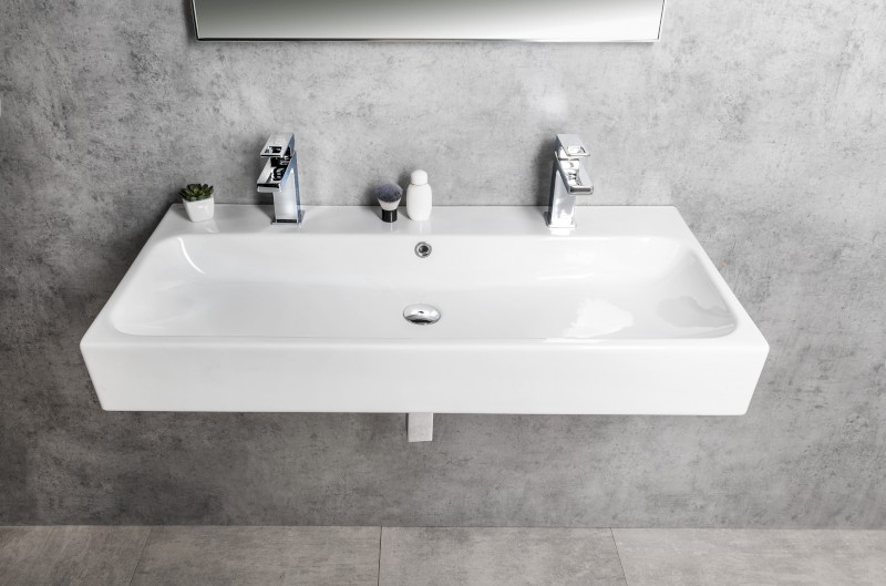 TORIDI keramické dvojumyvadlo 101x46,5cm, bílá TU0222