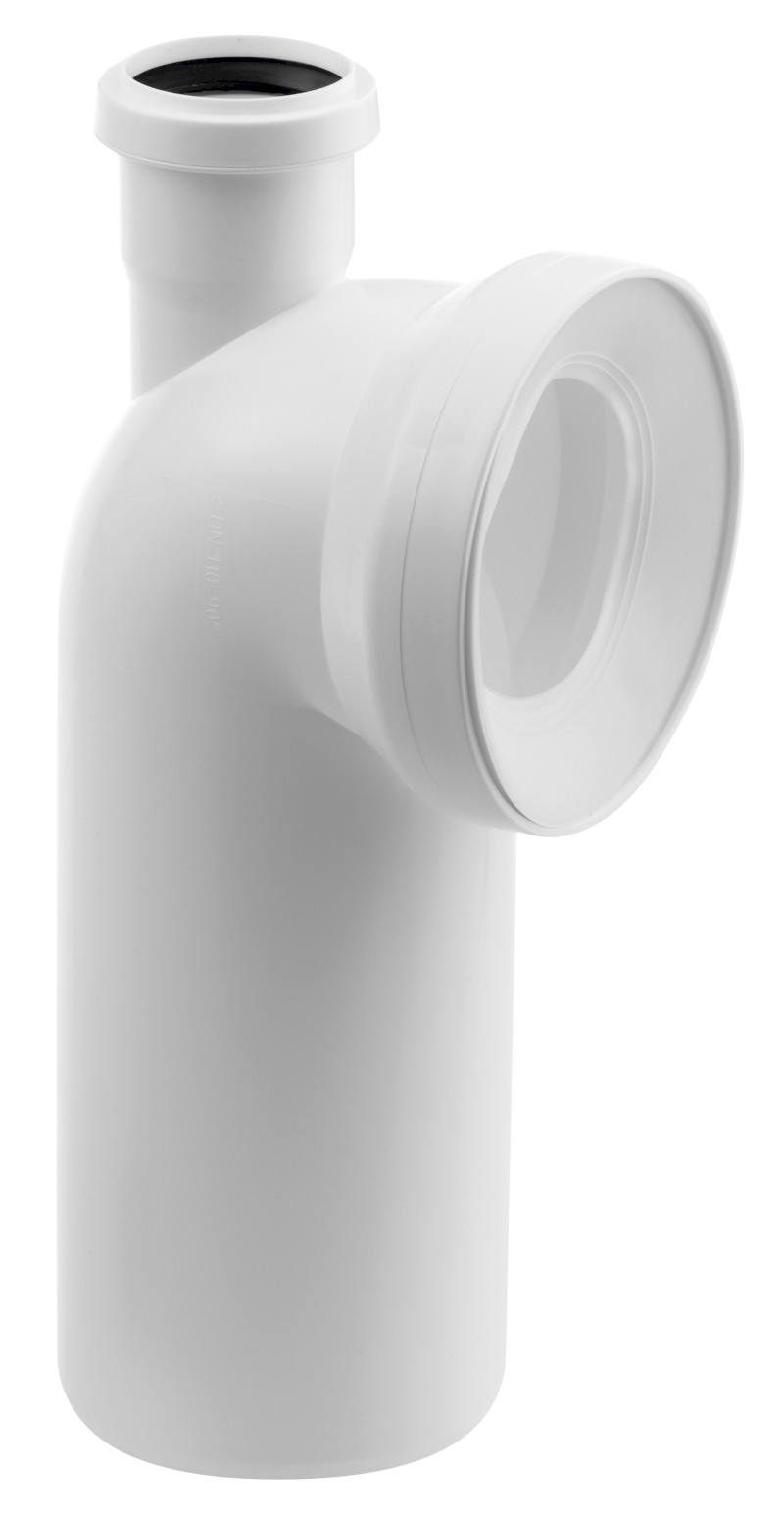 Koleno s přípojkou 90 dopojení k WC, 110mm 159.313.0