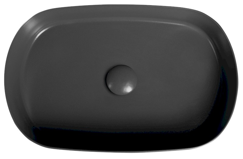 INFINITY OVAL keramické umyvadlo na desku, 55x36cm, antracit 10NF65055-2C