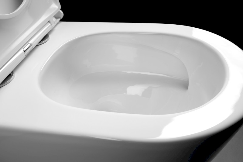 AVIS WC kombi mísa, Vortex Rimless, 66x36 cm, spodní/zadní odpad, bílá PC106-111