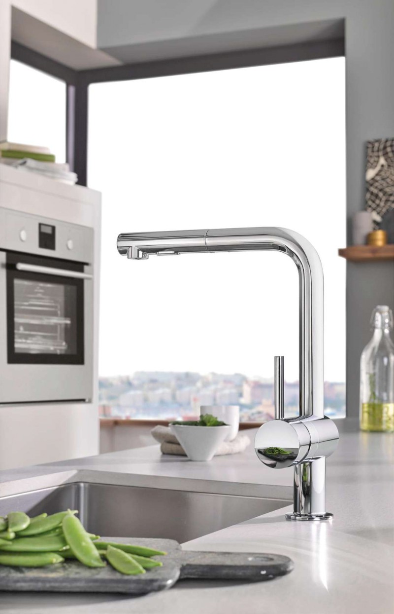 Minta Dřezová baterie s výsuvnou sprškou, chrom GROHE 30274000