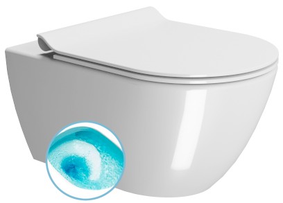 PURA závěsná WC mísa, Swirlflush, 36x55cm, bílá ExtraGlaze 881511