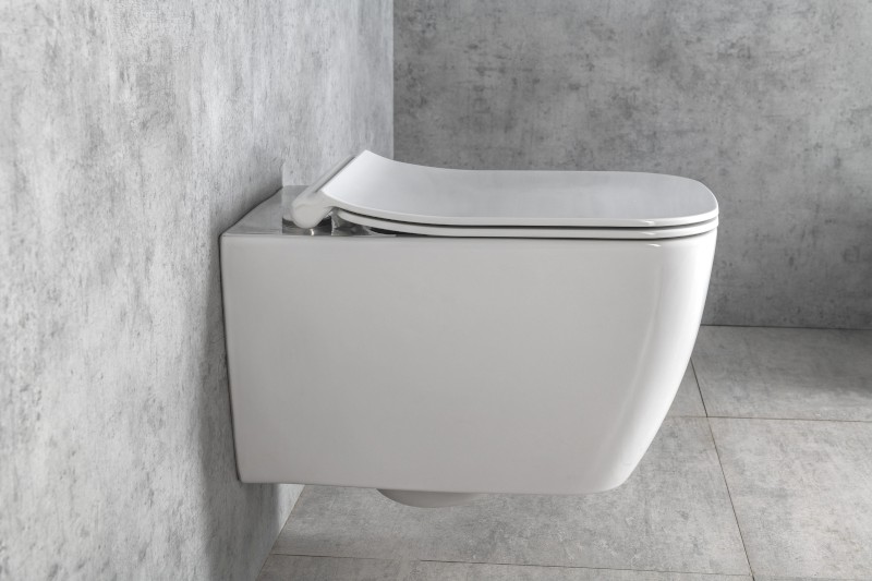 VEA závěsná WC mísa Rimless, 34,5x52cm, bílá 10VA02001