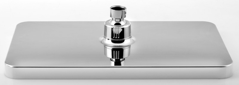 Hlavová sprcha, 300x180mm, silikon trysky, ABS/chrom/bílá SK851