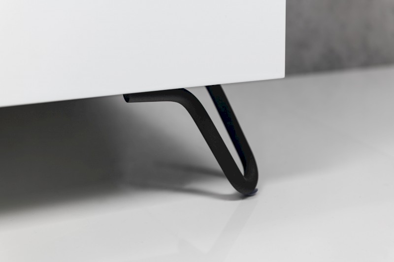 Nábytková nožička, výška 103mm, černá mat 30320