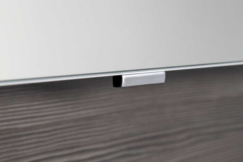 CLOE galerka s LED osvětlením 120x50x18cm, dub stříbrný CE120-0011