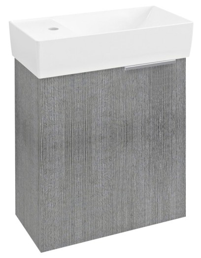 LATUS IX umyvadlová skříňka 44x50x22cm, dub stříbrný LT090-1111