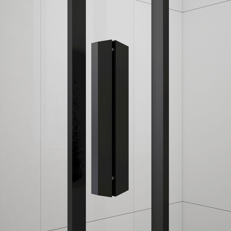 EASY BLACK čtvercová sprchová zástěna 900x900mm, čiré sklo EL5115B