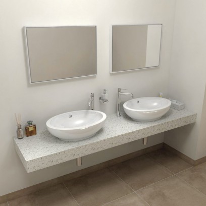 TAILOR rockstone deska 180x50 cm, provedení límce L TR180L