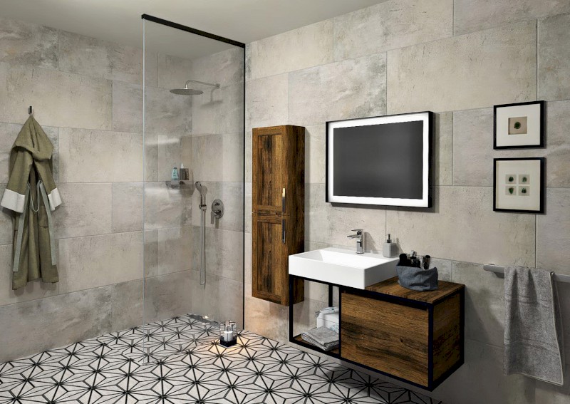 ARCHITEX sada pro neviditelné uchycení skla, podlaha-stěna-strop, 1610x2600mm, černá mat AL2616B