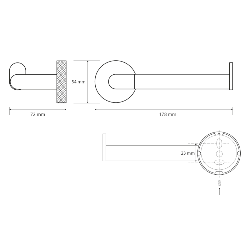 LARISSA držák toaletního papíru, chrom WS026