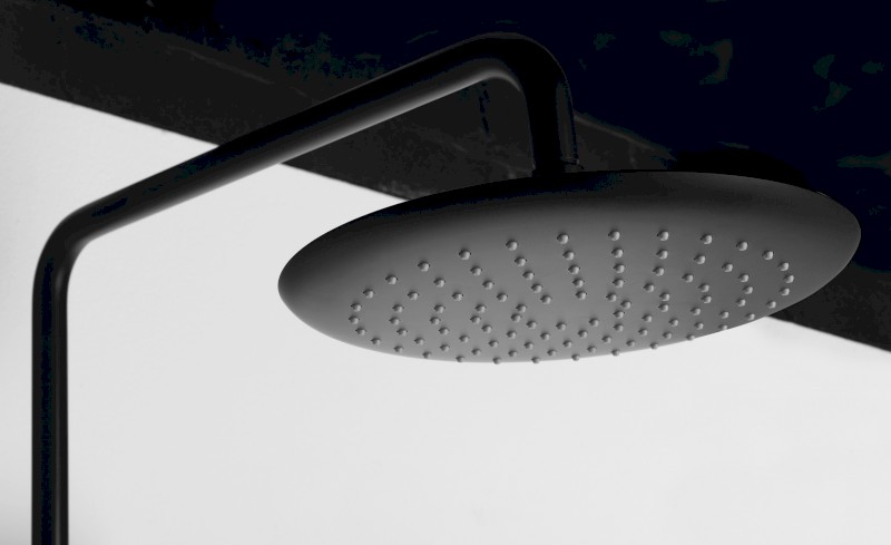 SOLARIS sprchový sloup s termostatickou baterií, černá mat WD139B