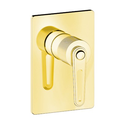 BEBÉ podomítková sprchová baterie, 1 výstup, zlato BB041/17