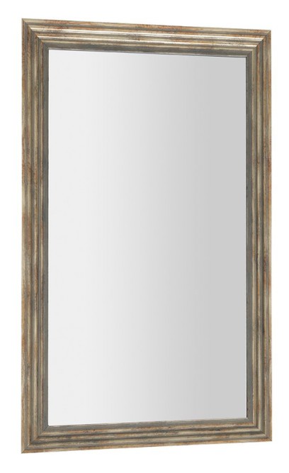 DEGAS zrcadlo v dřevěném rámu 61,6x101,6cm, černá/starobronz NL731