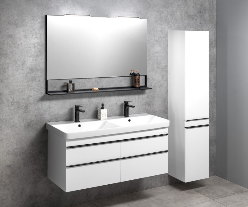 SITIA skříňka vysoká 35x172x32cm, 2x dvířka, levá/pravá, bílá mat SI230-3131